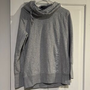 Calvin Klein Gray Cowl Neck Sweatshirt